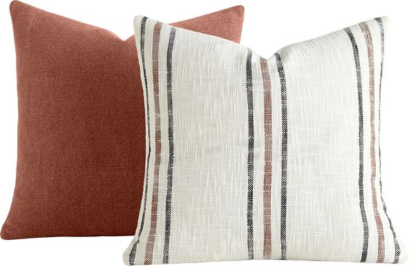 Hopki Terracotta Accent Pillow Set of 2