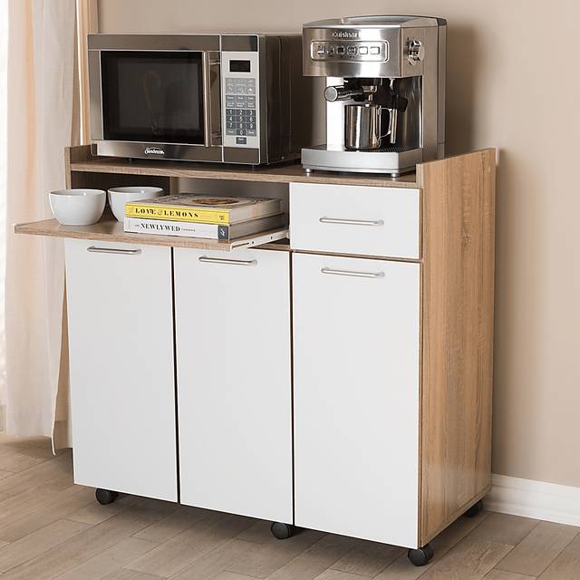 Evelake White Bar Cart - Thumbnail - Image 2