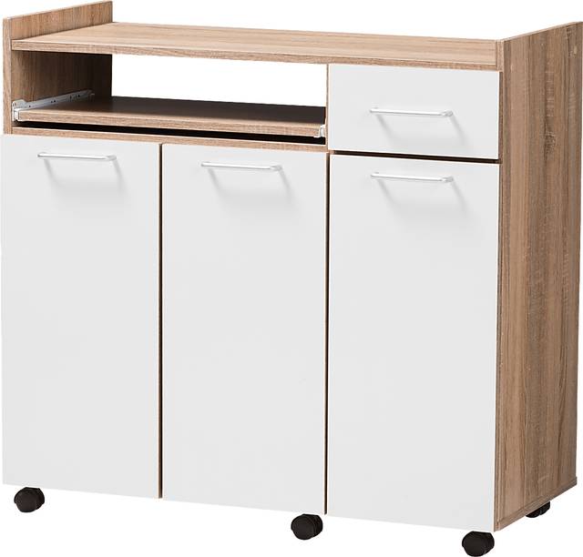 Evelake White Bar Cart - Thumbnail - Image 3