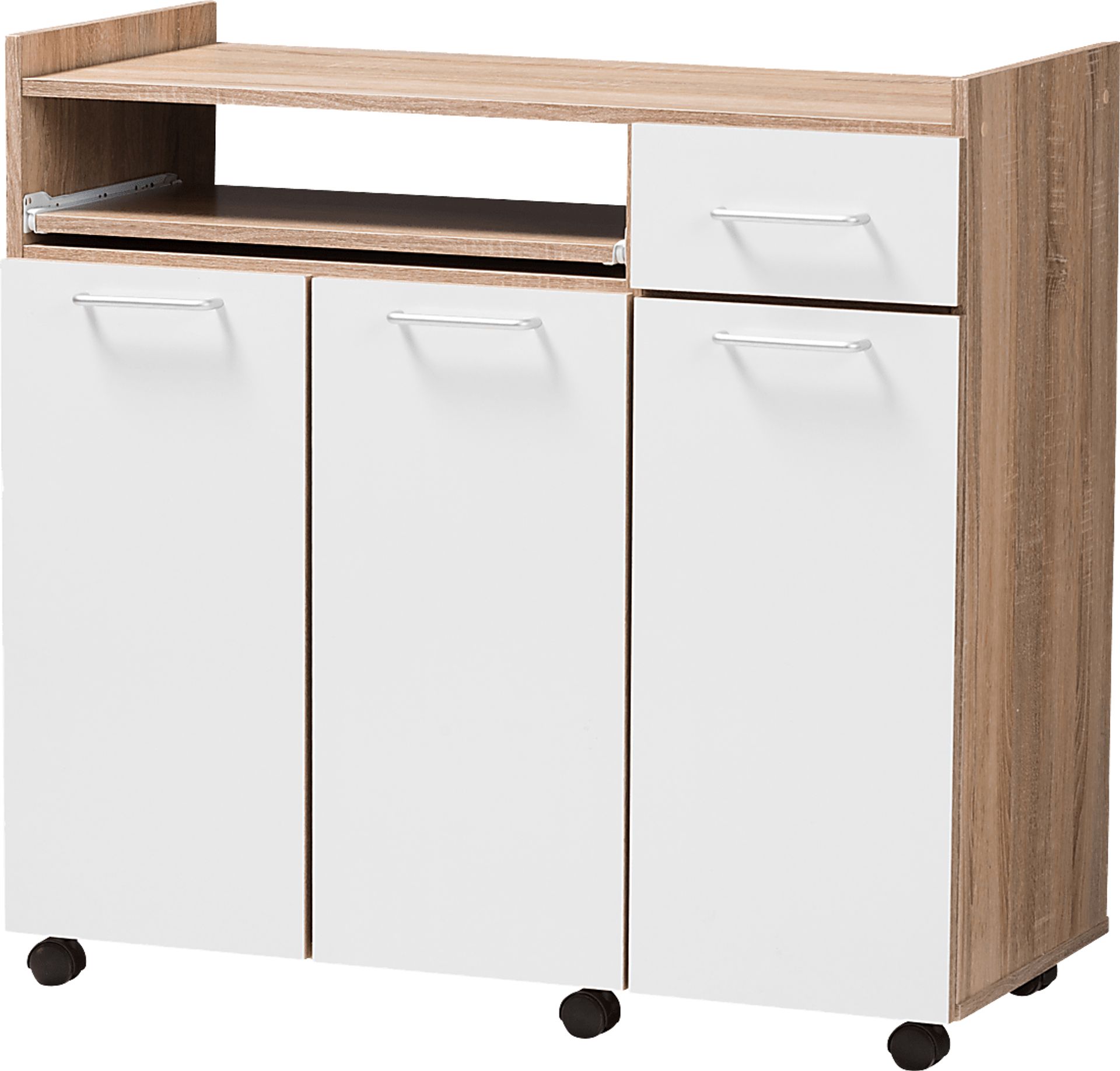 Evelake White Bar Cart - Image 3