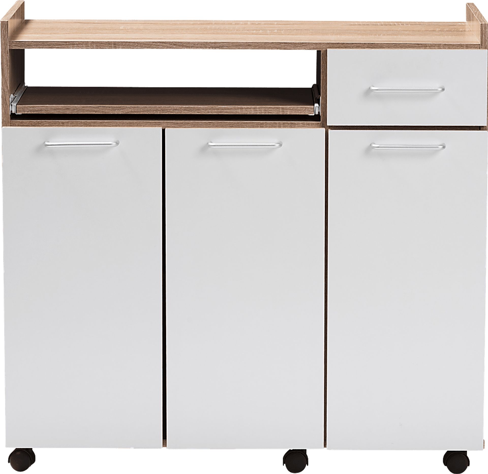 Evelake White Bar Cart - Image 1