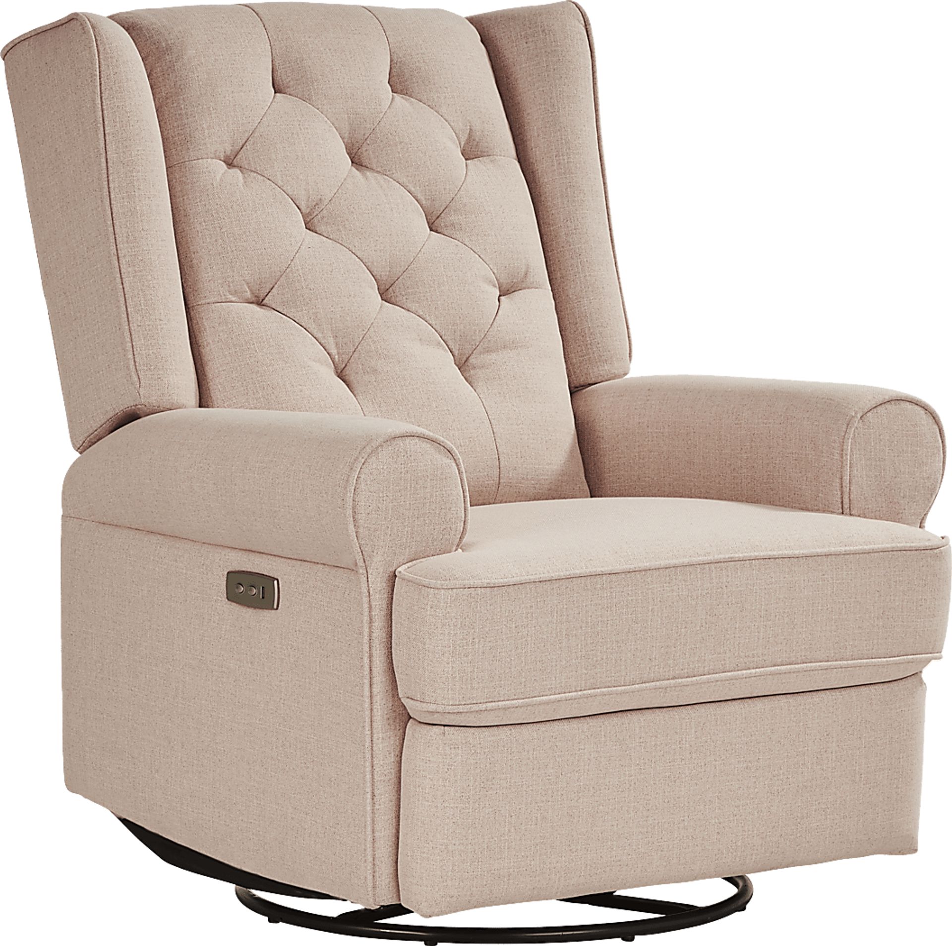 Eveleigh Blush Power Glider Recliner - Image 1