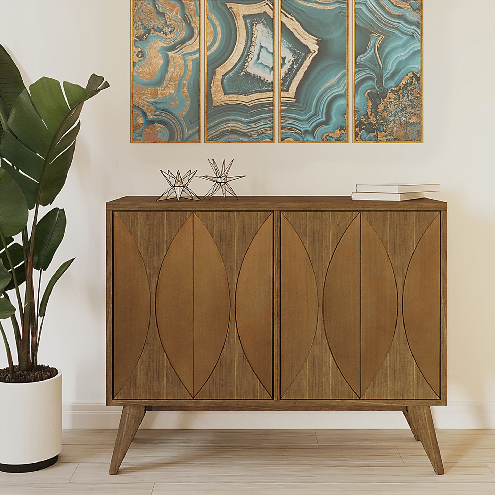 Evellan Brown Accent Cabinet - Image 8