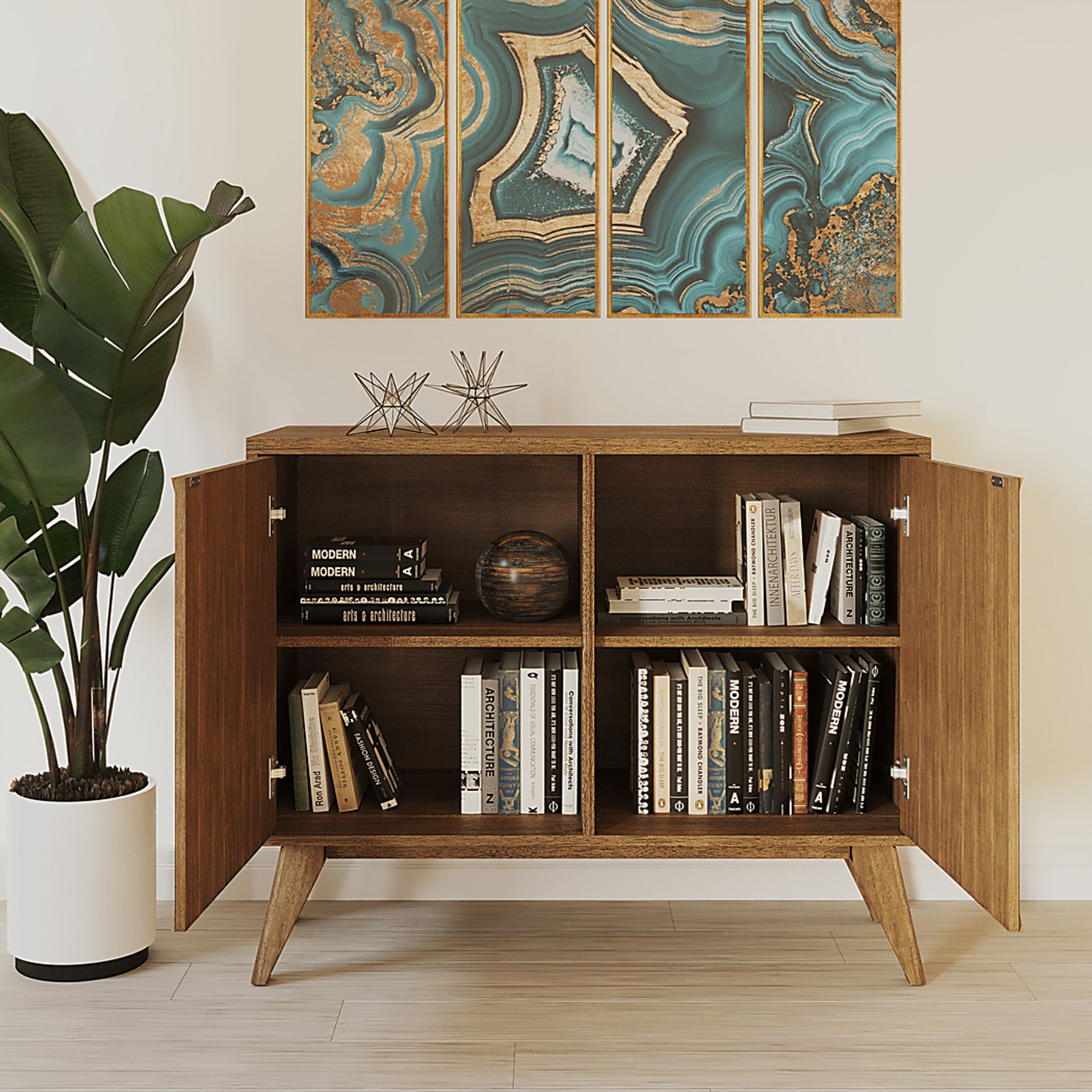Evellan Brown Accent Cabinet - Image 9