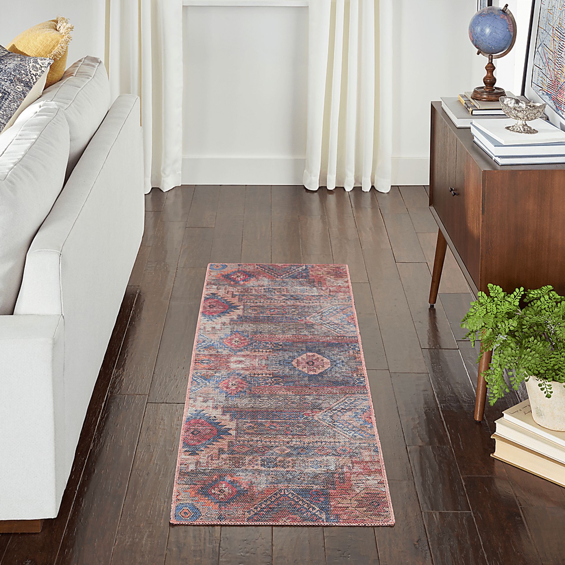 Evellano Multi 2' x 6' Runner Rug - Image 2
