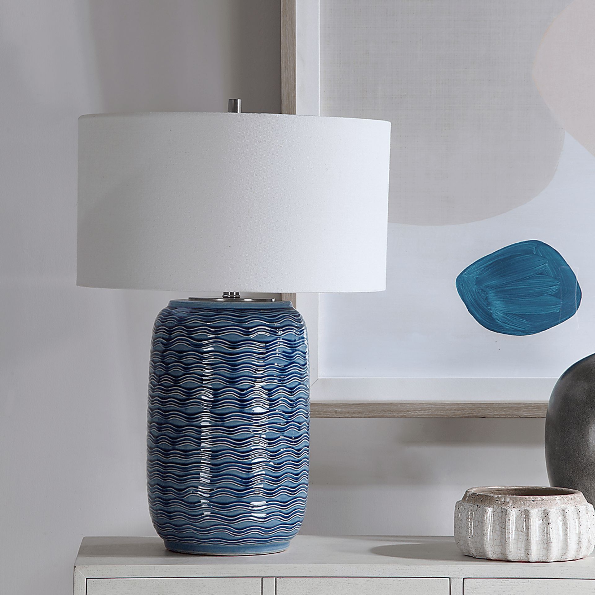 Evelyn Gate Blue Lamp - Image 2