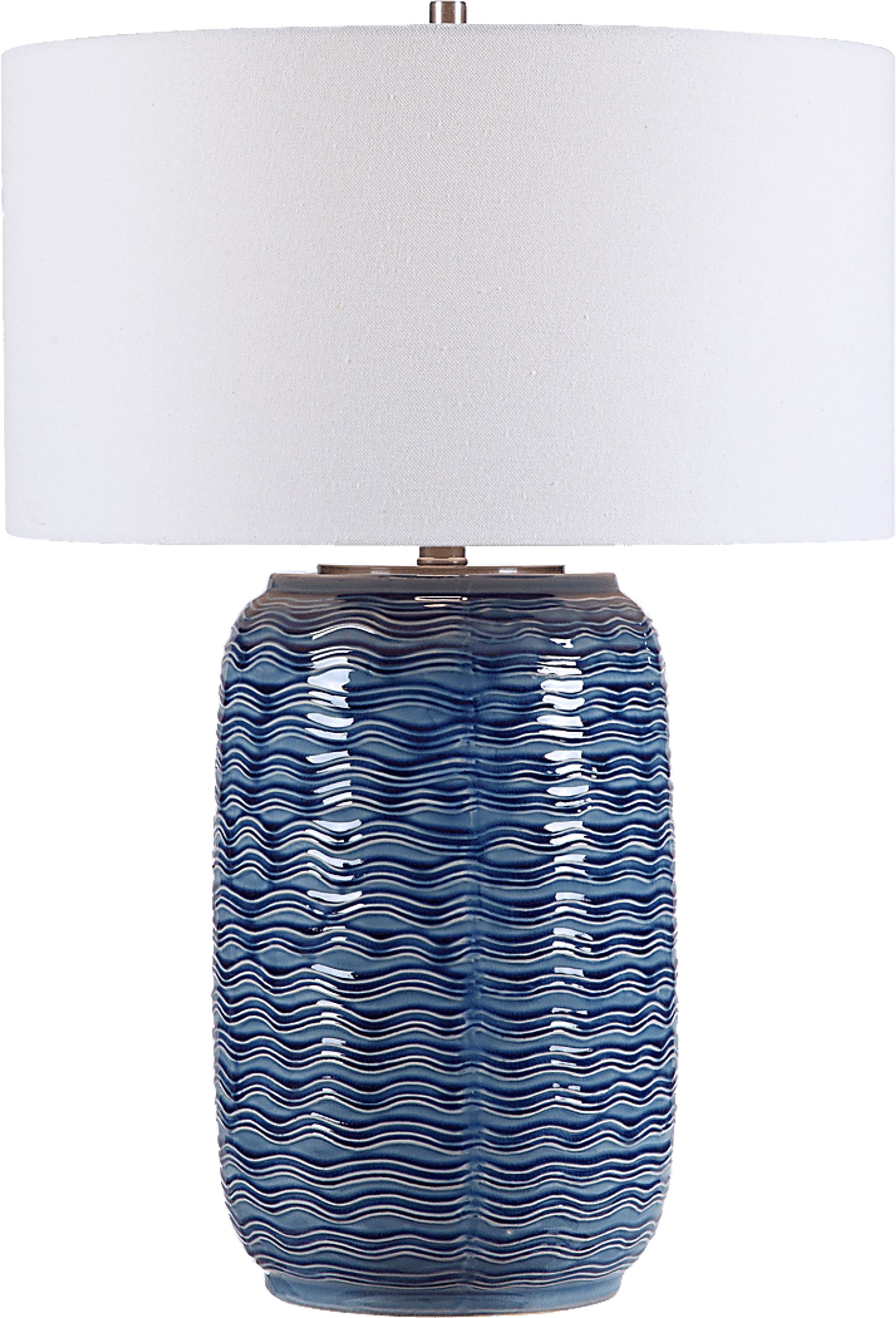 Evelyn Gate Blue Lamp - Image 1