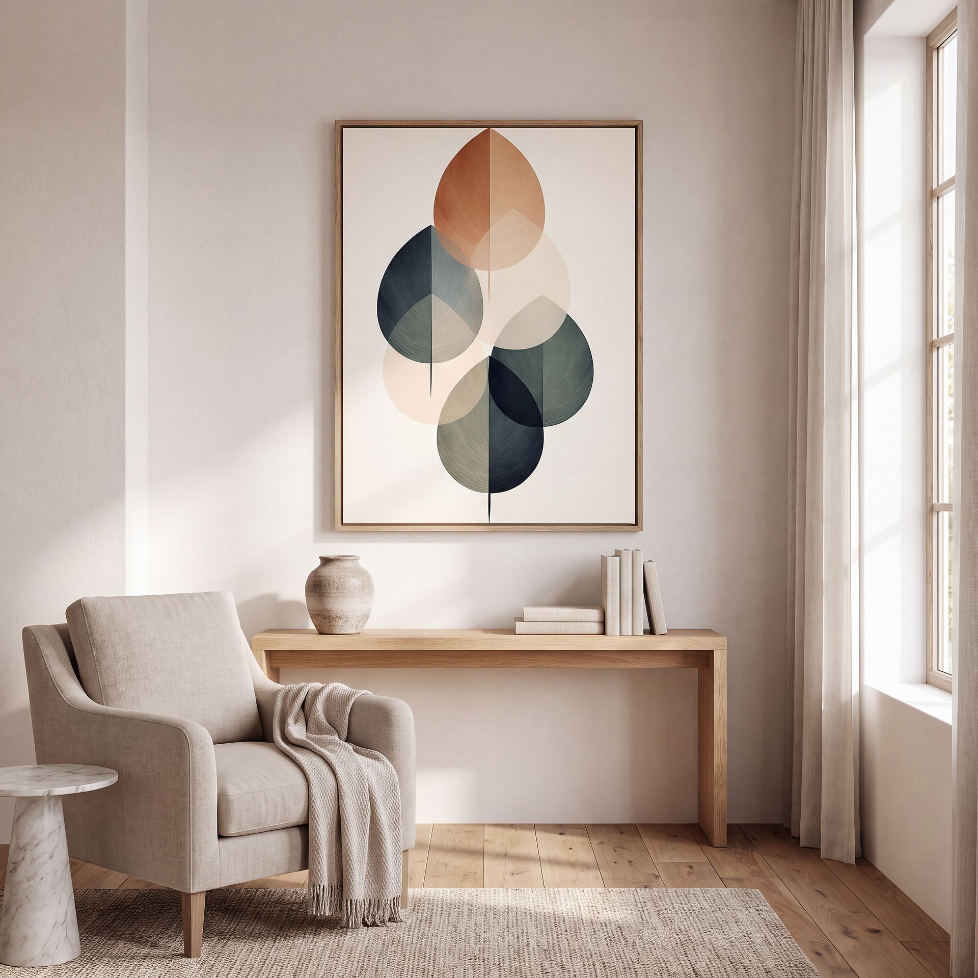 Eveningtide Beige Artwork - Image 3