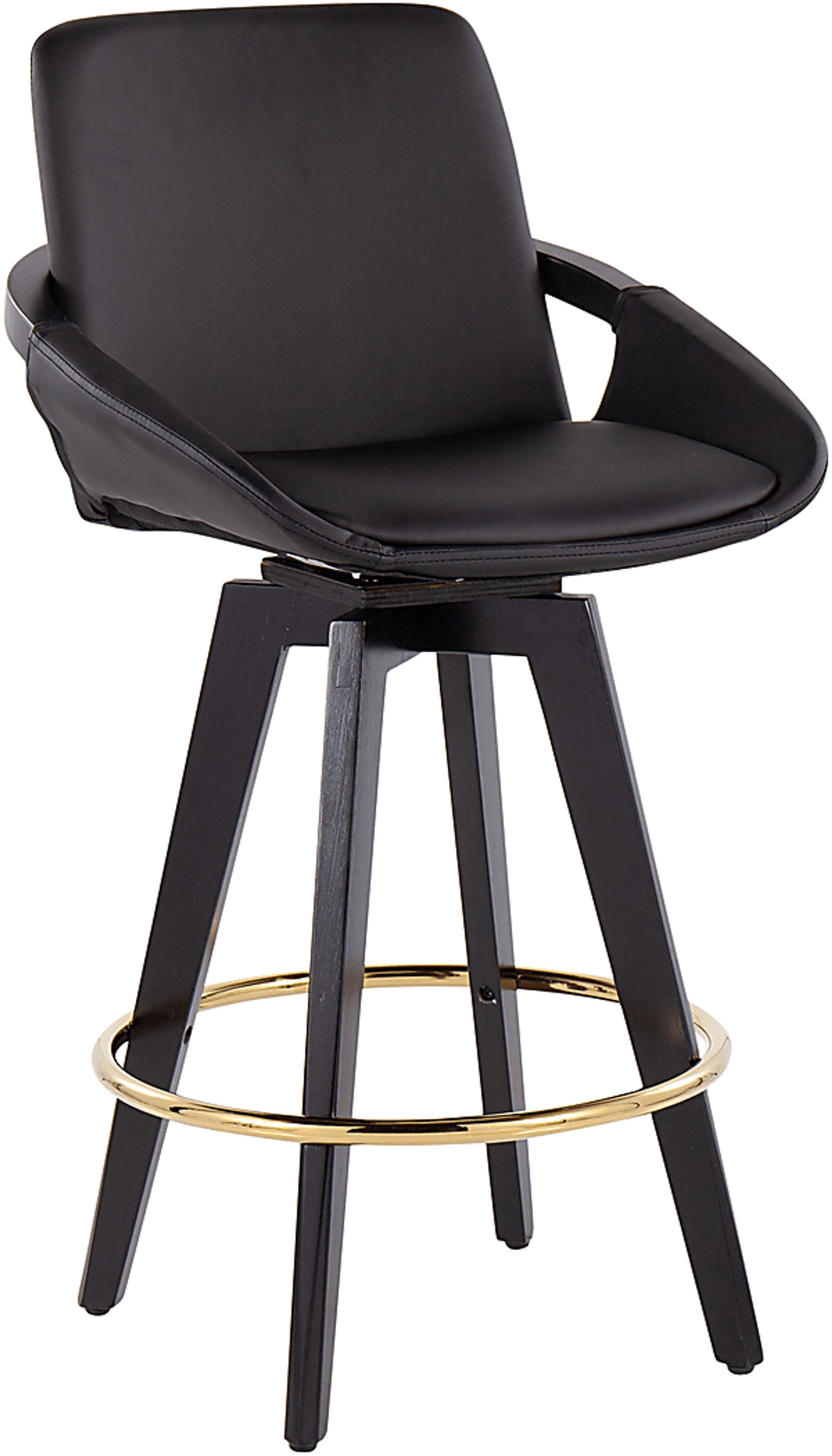 Everan I Black Counter Height Stool, Set of 2 - Image 2