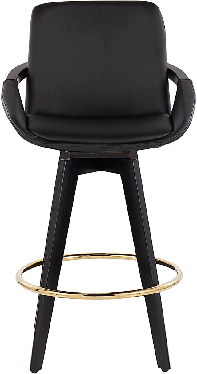 Everan I Black Counter Height Stool, Set of 2 - Thumbnail - Image 6