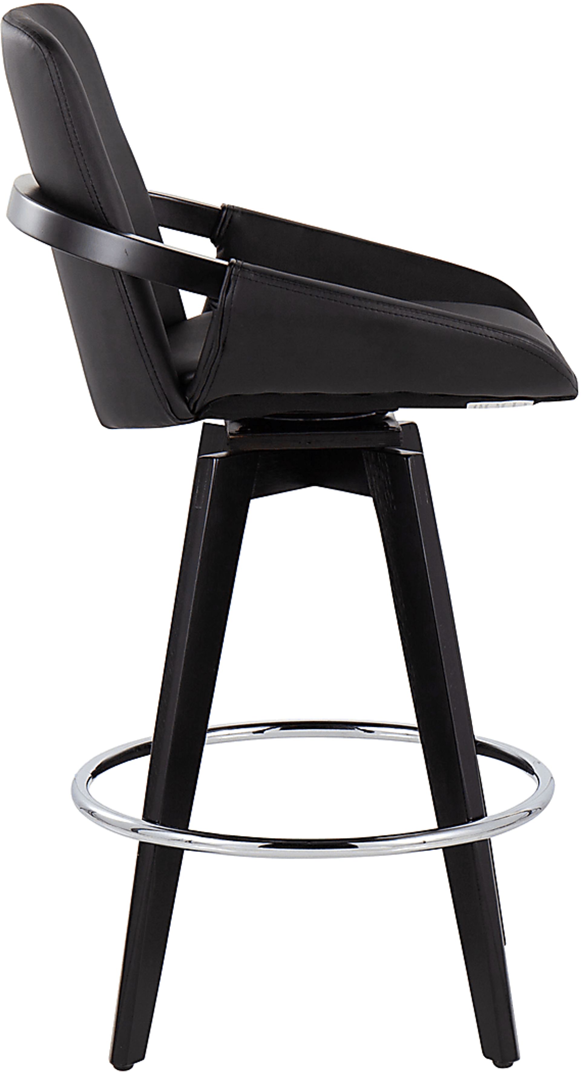 Everan II Black Counter Height Stool, Set of 2 - Image 3