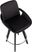 Everan II Black Counter Height Stool, Set of 2