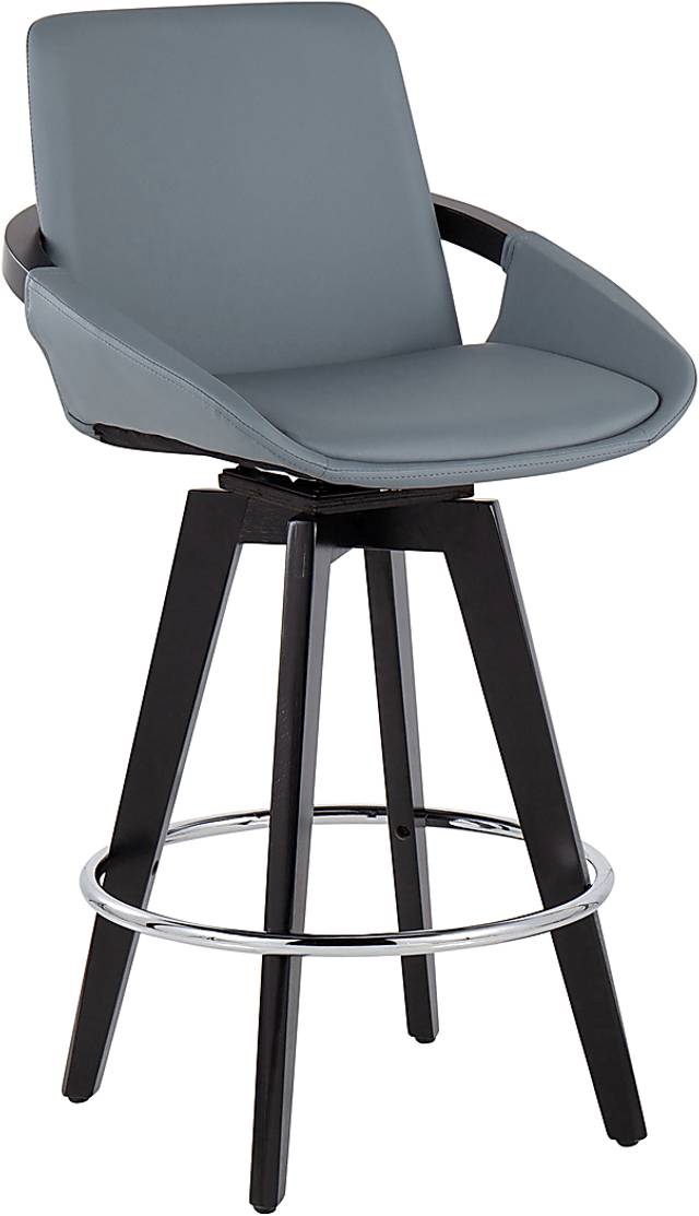 Everan II Gray Counter Height Stool, Set of 2 - Thumbnail - Image 3