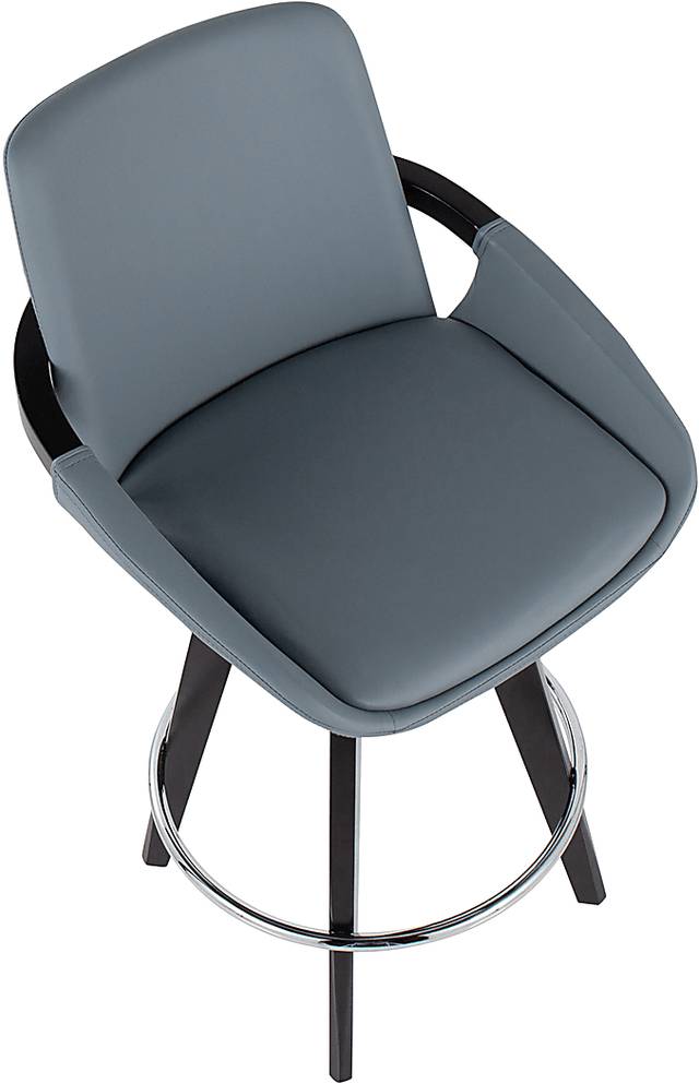 Everan II Gray Counter Height Stool, Set of 2 - Thumbnail - Image 7