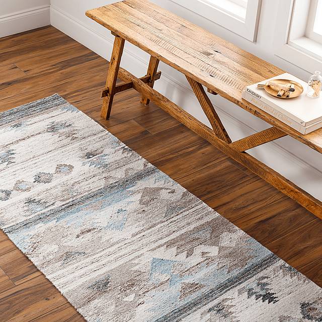 Everanette Blue 2'5 x 8' Rug - Thumbnail - Image 2