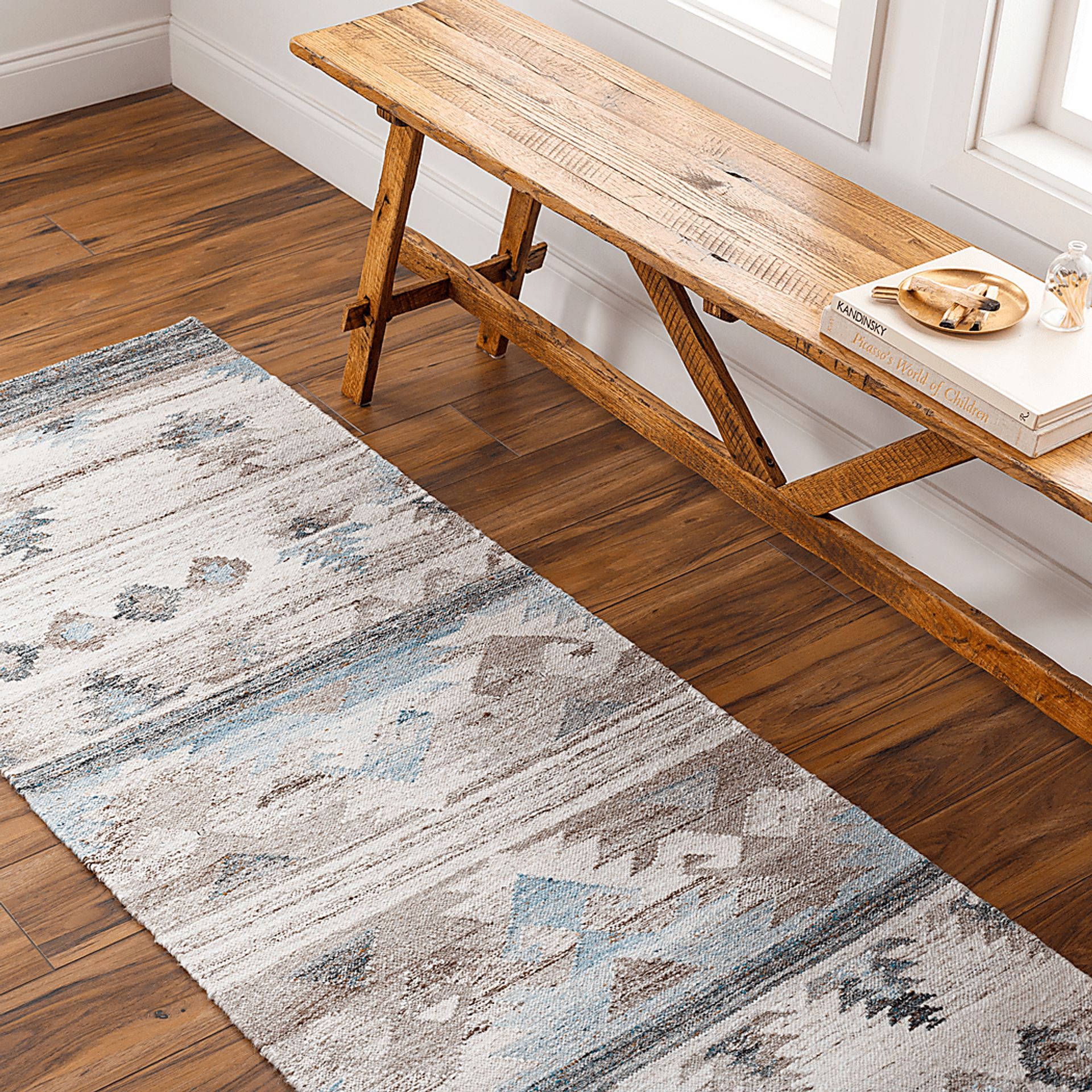 Everanette Blue 2'5 x 8' Rug - Image 2