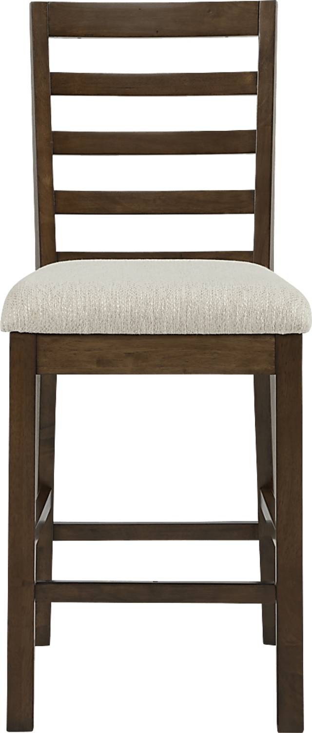 Everdeen Cottage Brown Cherry Counter Height Stool - Thumbnail - Image 2