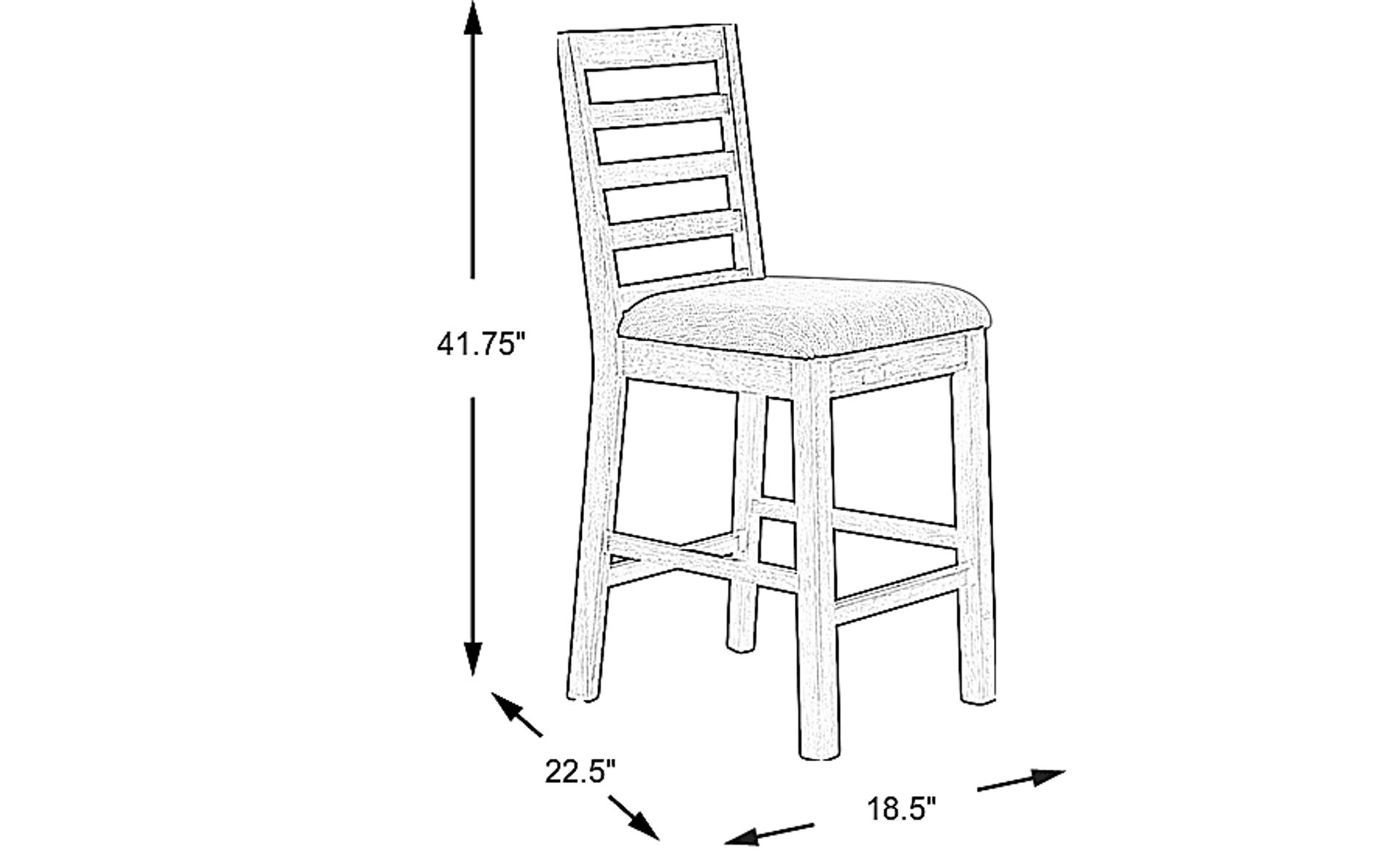 Dimension Image. Please refer to the Dimension Tab on this page for dimension details.