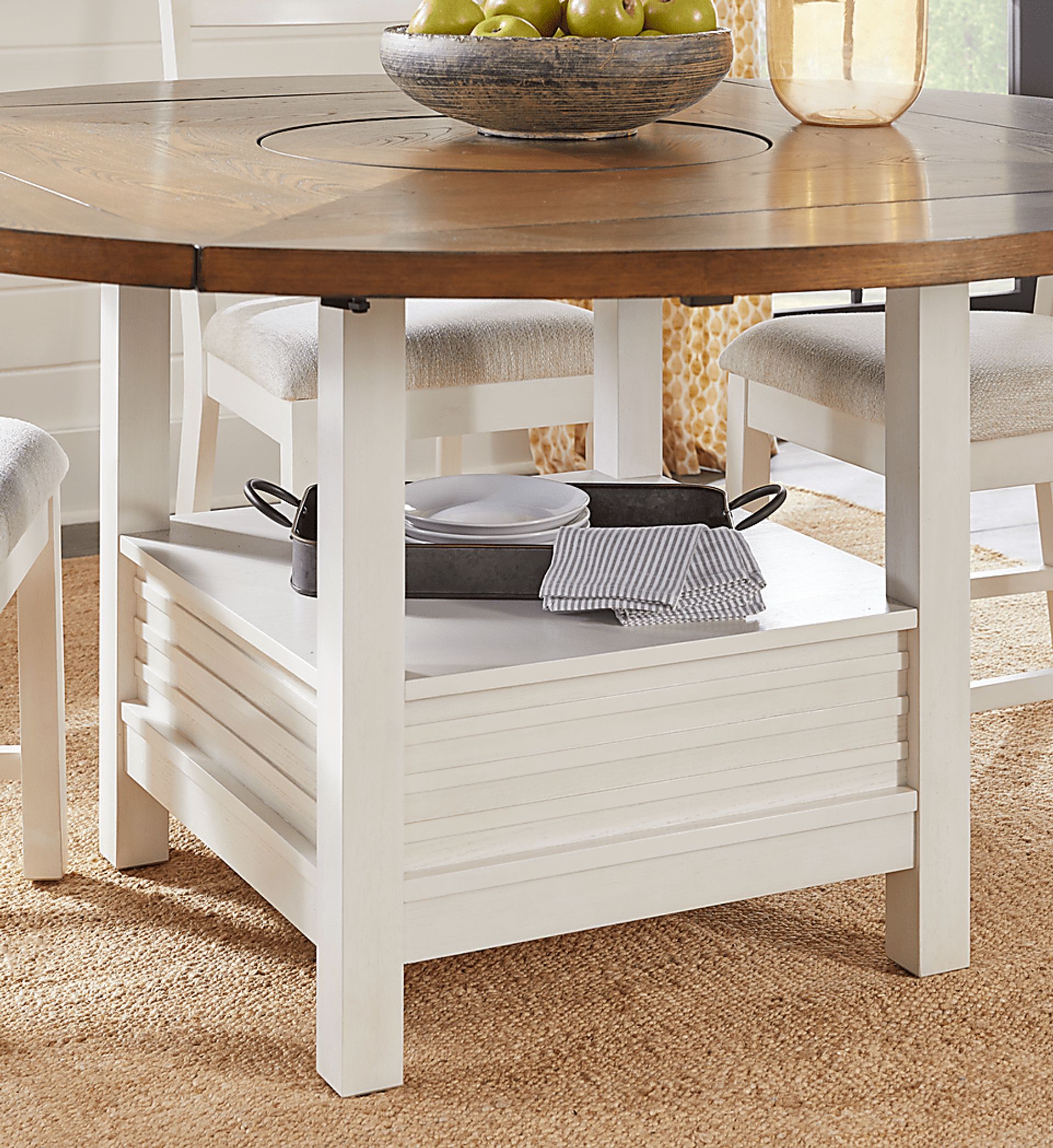 Everdeen Cottage White Dining Table - Image 3