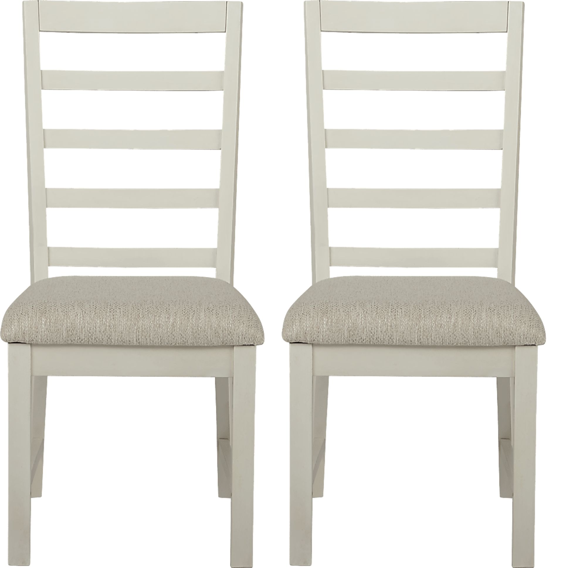Everdeen Cottage White Side Chair, Set of 2 - Image 1