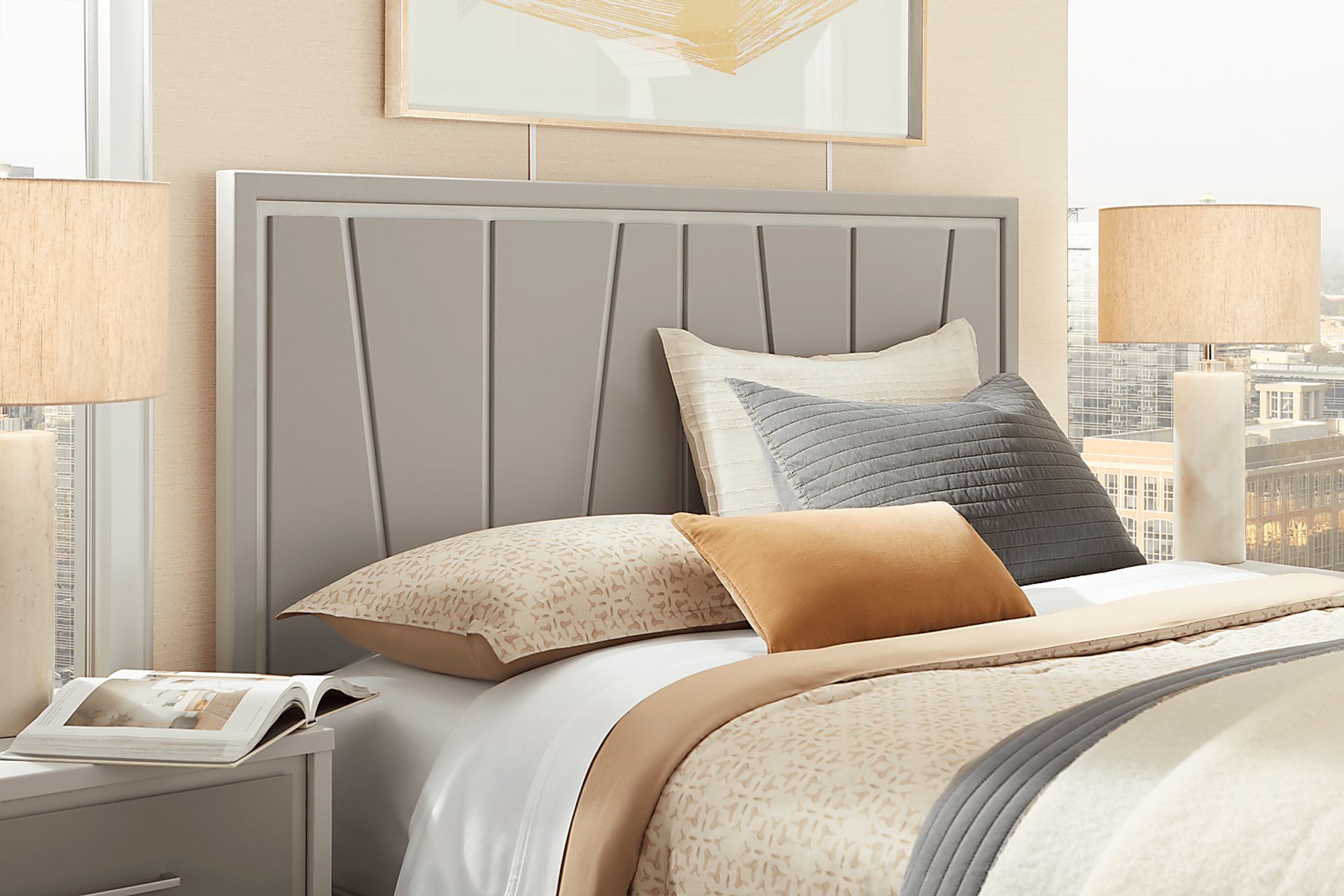 Everdream Gray 5 Pc Queen Panel Bedroom - Image 3
