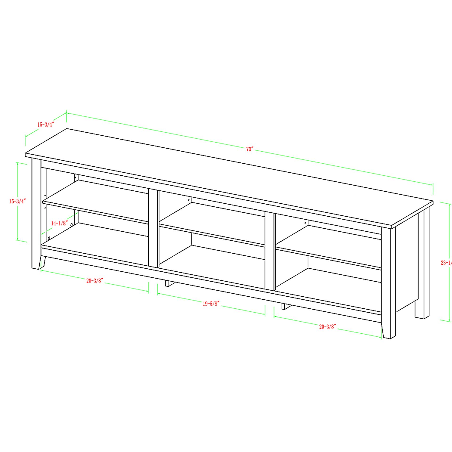 Everett Black 70 in. Console - Image 6