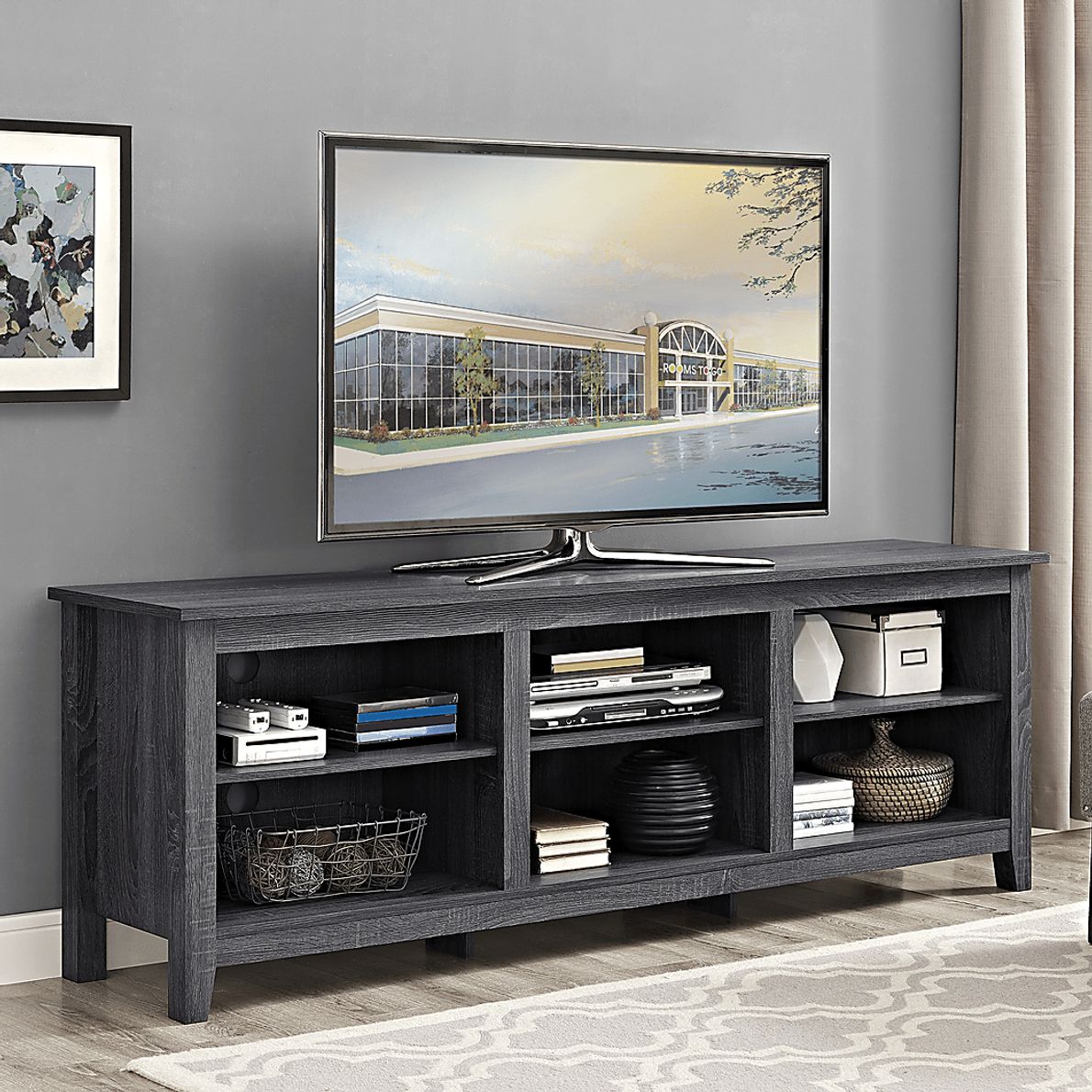 Everett Charcoal 70 in. Console