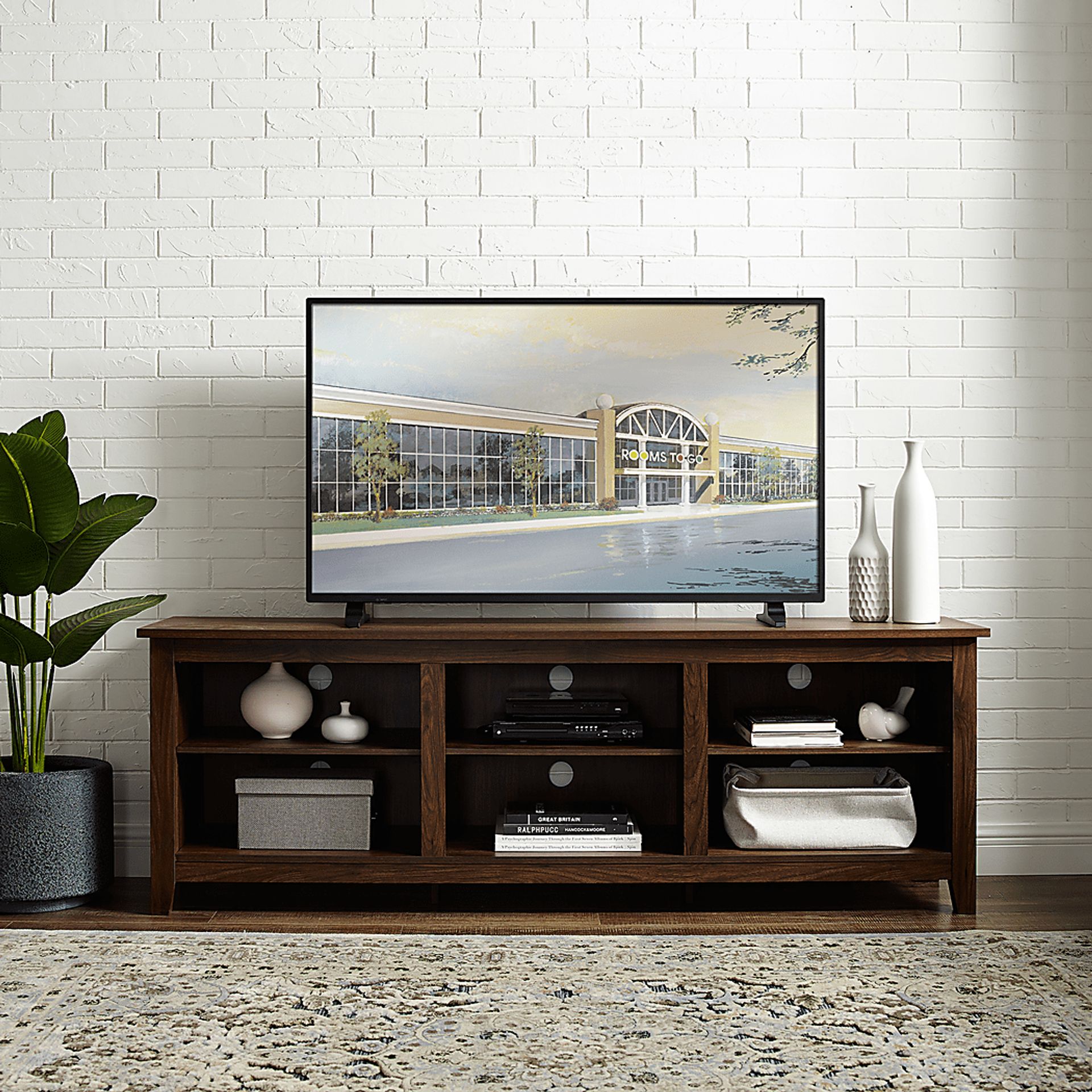 Everett Walnut 70 in. Console - Image 4
