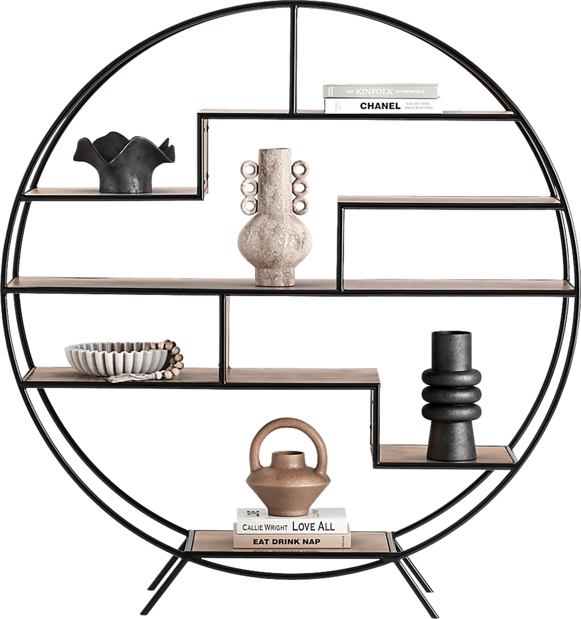 Everette Brown Etagere - Image 1