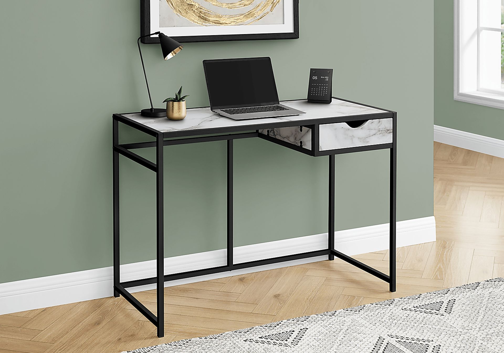 Everina White Desk - Image 2