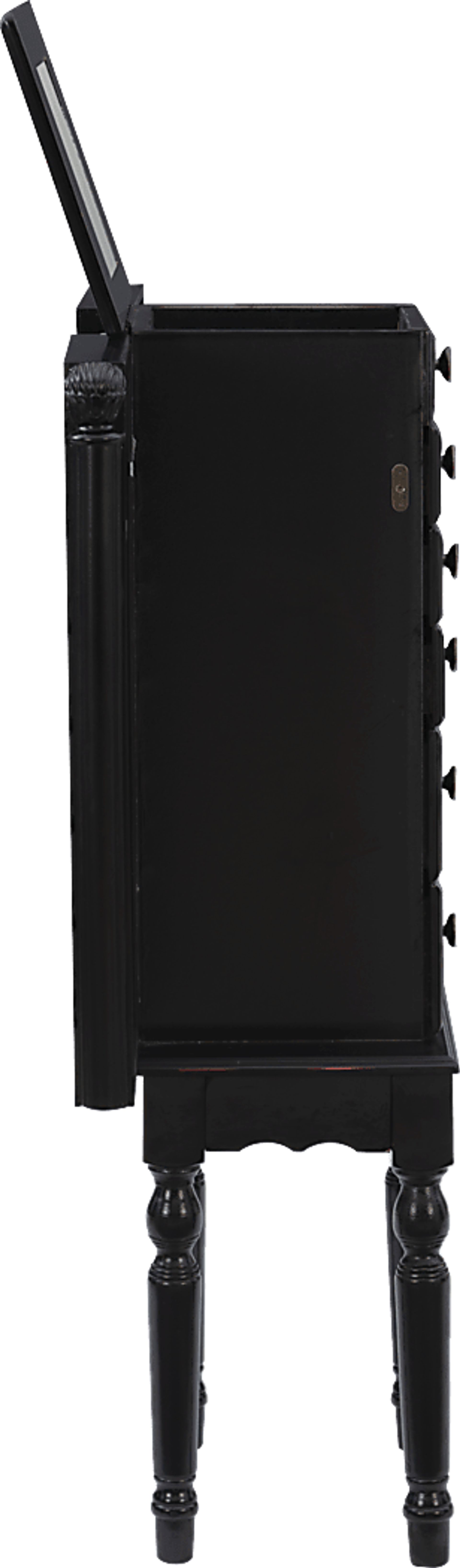 Everinaa Black Jewelry Armoire - Image 10