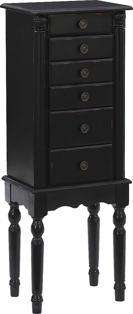 Everinaa Black Jewelry Armoire