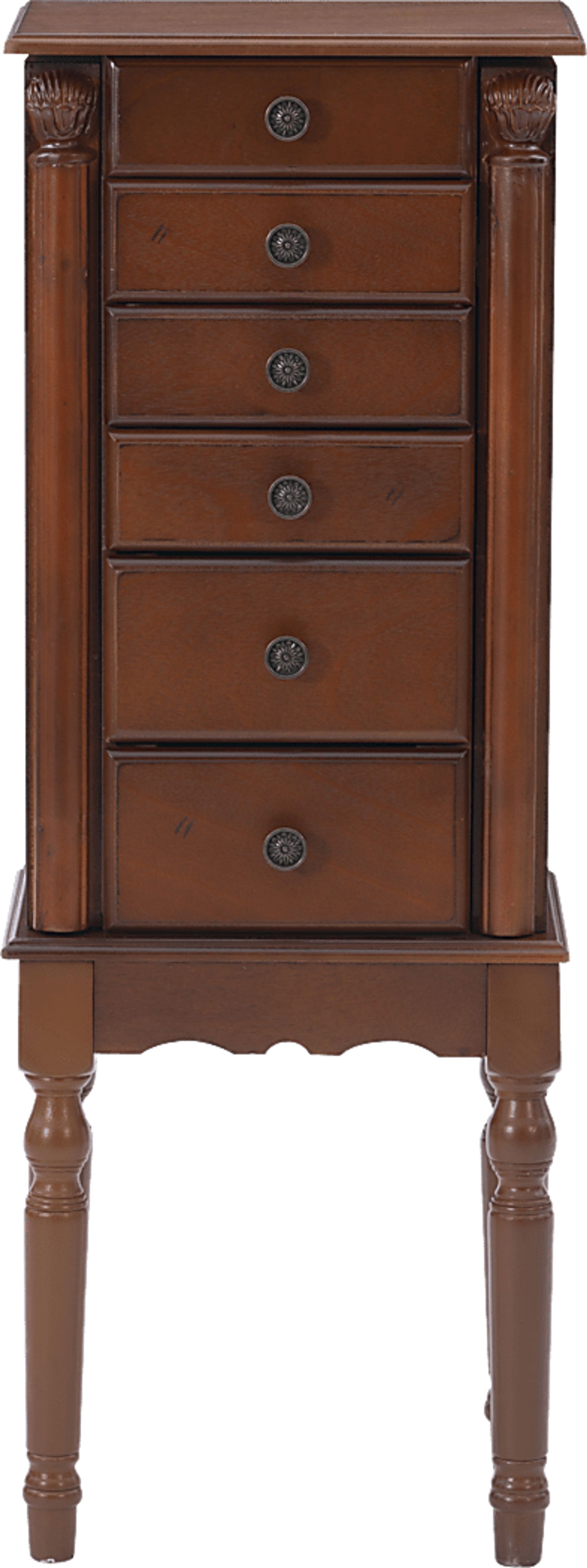 Everinaa Red Jewelry Armoire - Image 4
