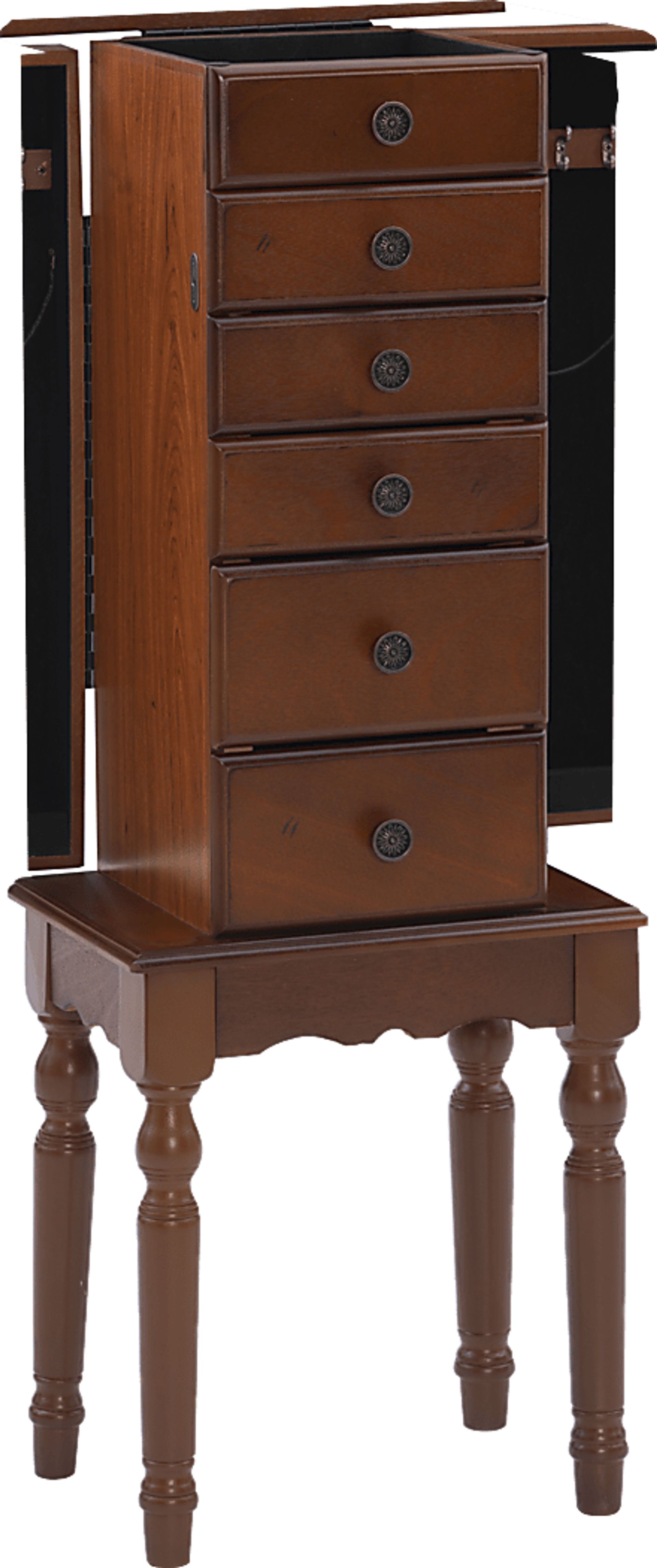 Everinaa Red Jewelry Armoire - Image 9