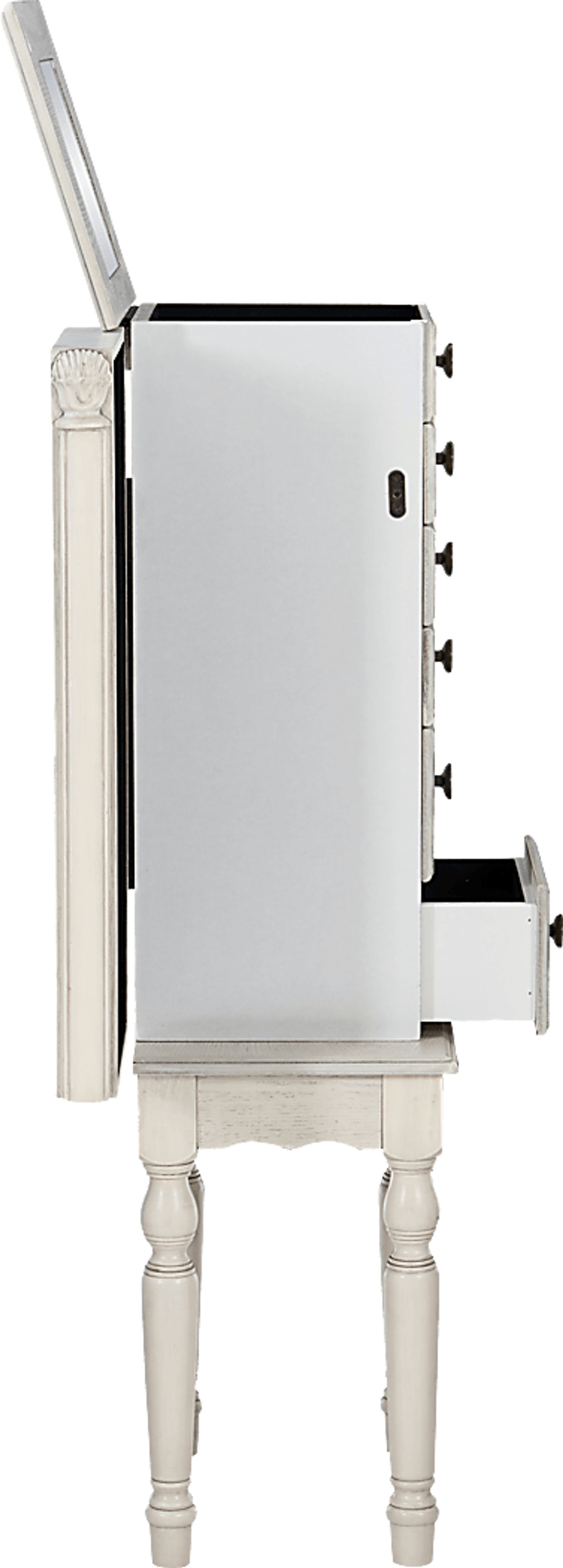 Everinaa White Jewelry Armoire - Image 11