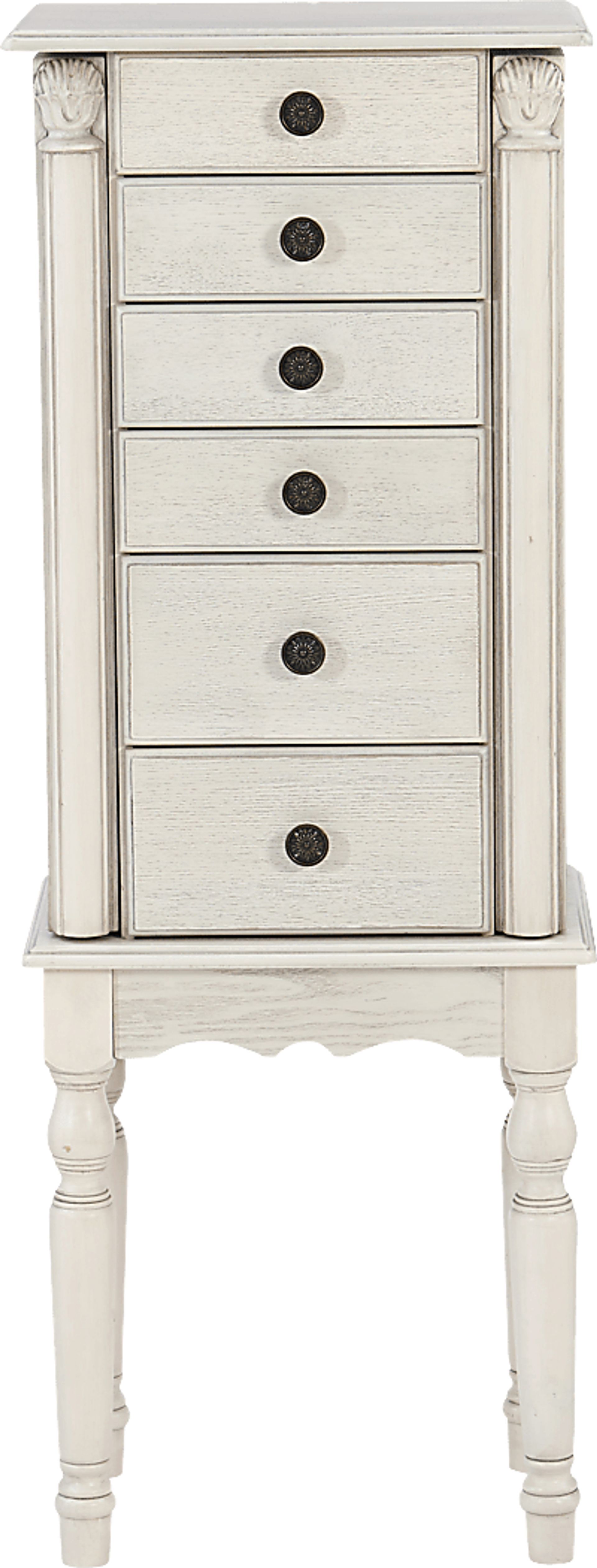 Everinaa White Jewelry Armoire - Image 6
