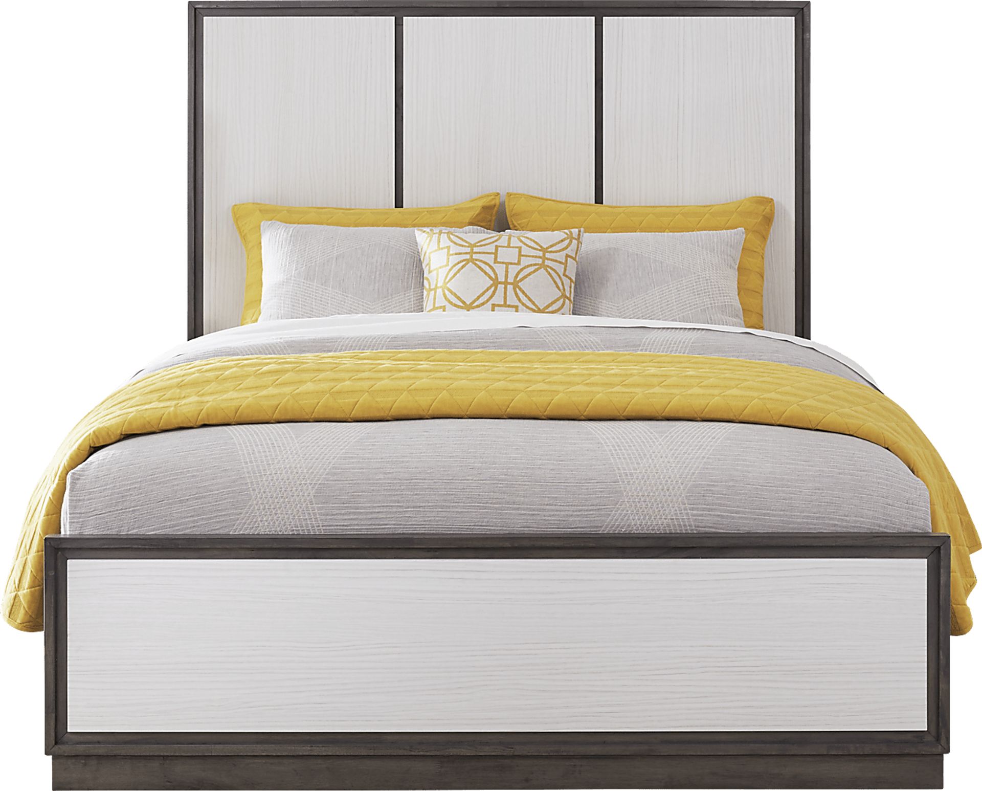 Everson Gray 3 Pc King Panel Bed - Image 1