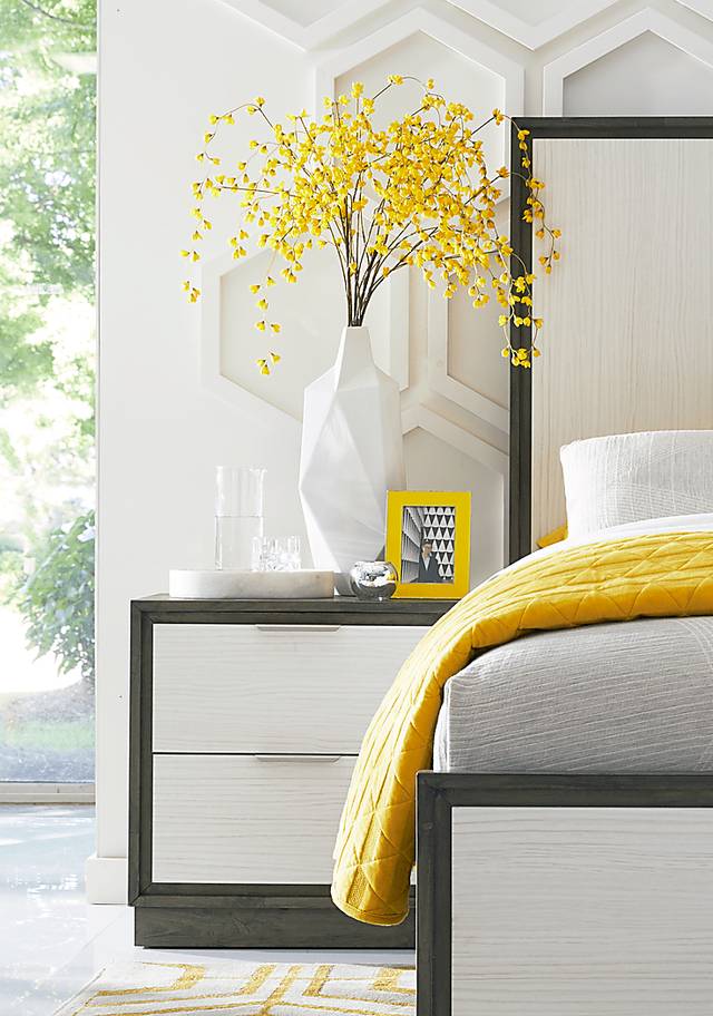 Everson Gray Nightstand - Thumbnail - Image 2