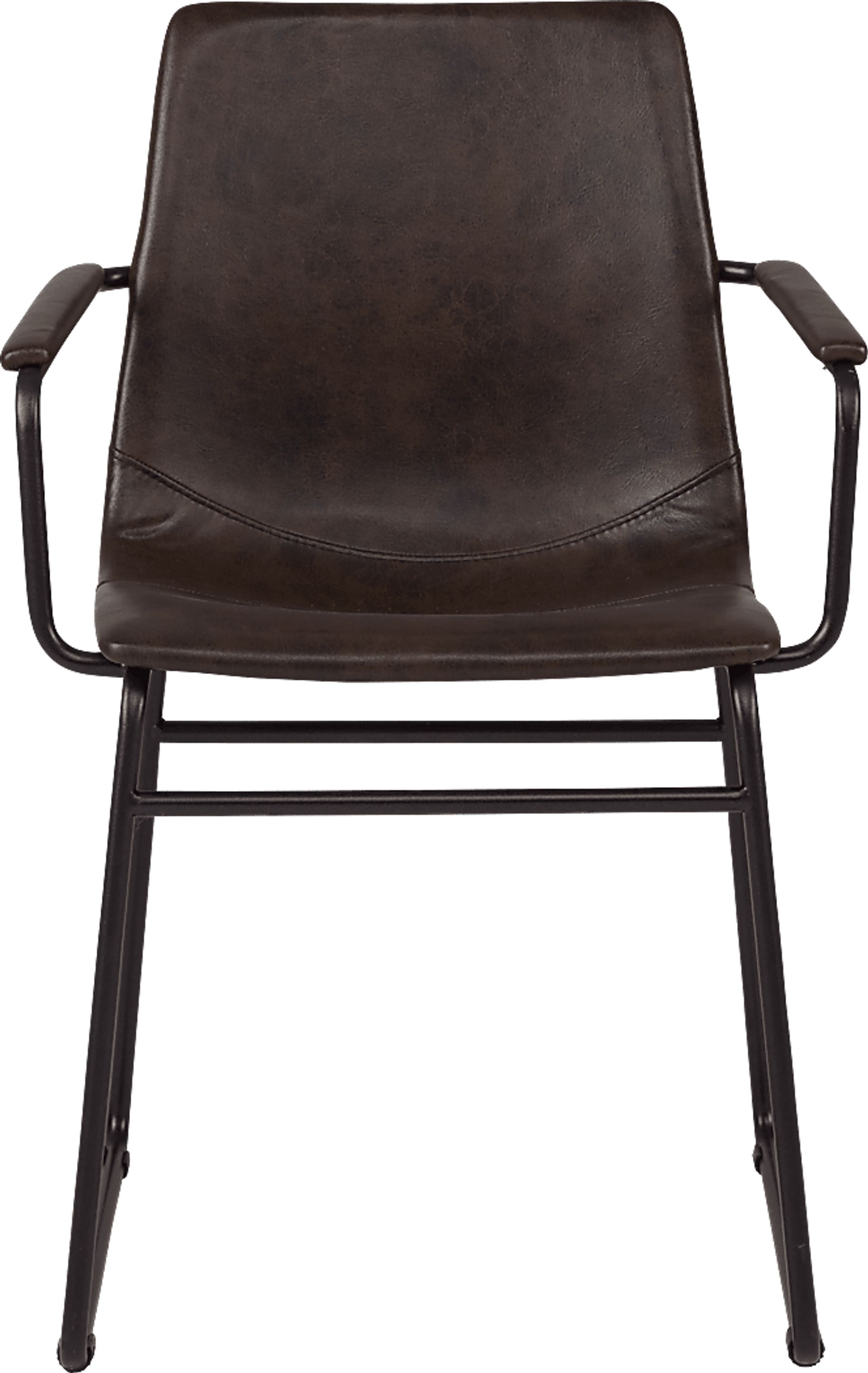 Everton Dark Brown Arm Chair - Image 2