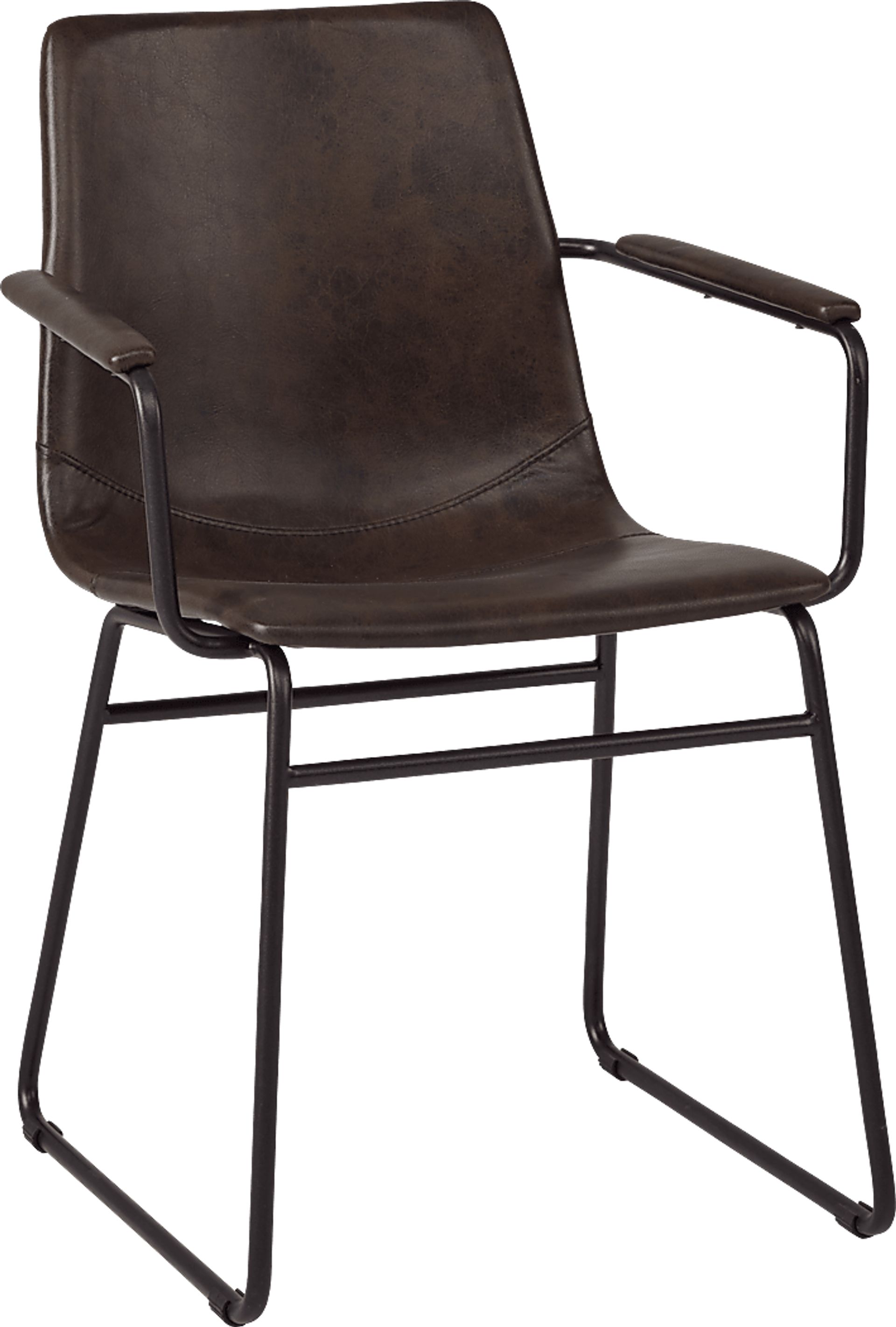 Everton Dark Brown Arm Chair - Image 1