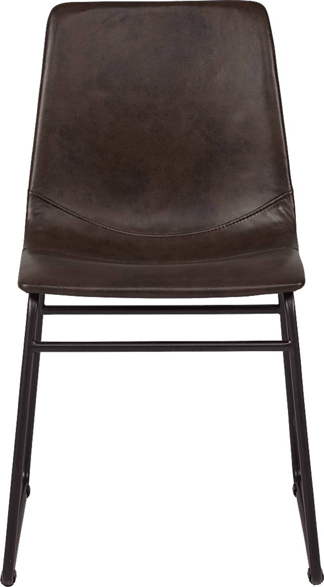Everton Dark Brown Side Chair - Thumbnail - Image 2