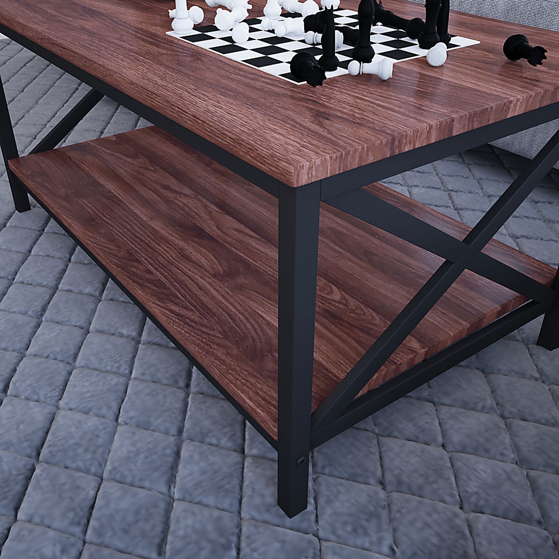 Evesham Brown Cocktail Table - Image 6