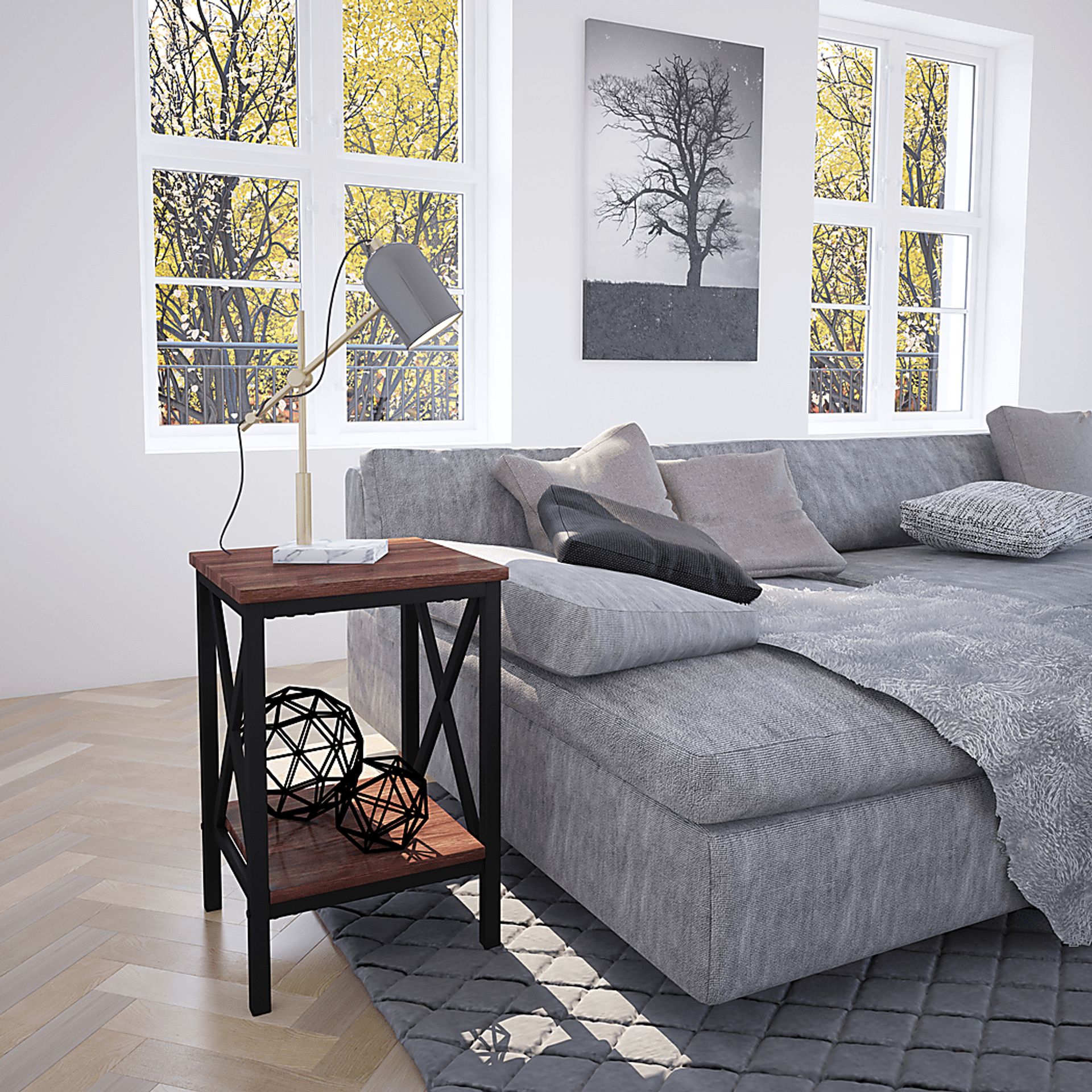 Evesham Brown End Table - Image 8