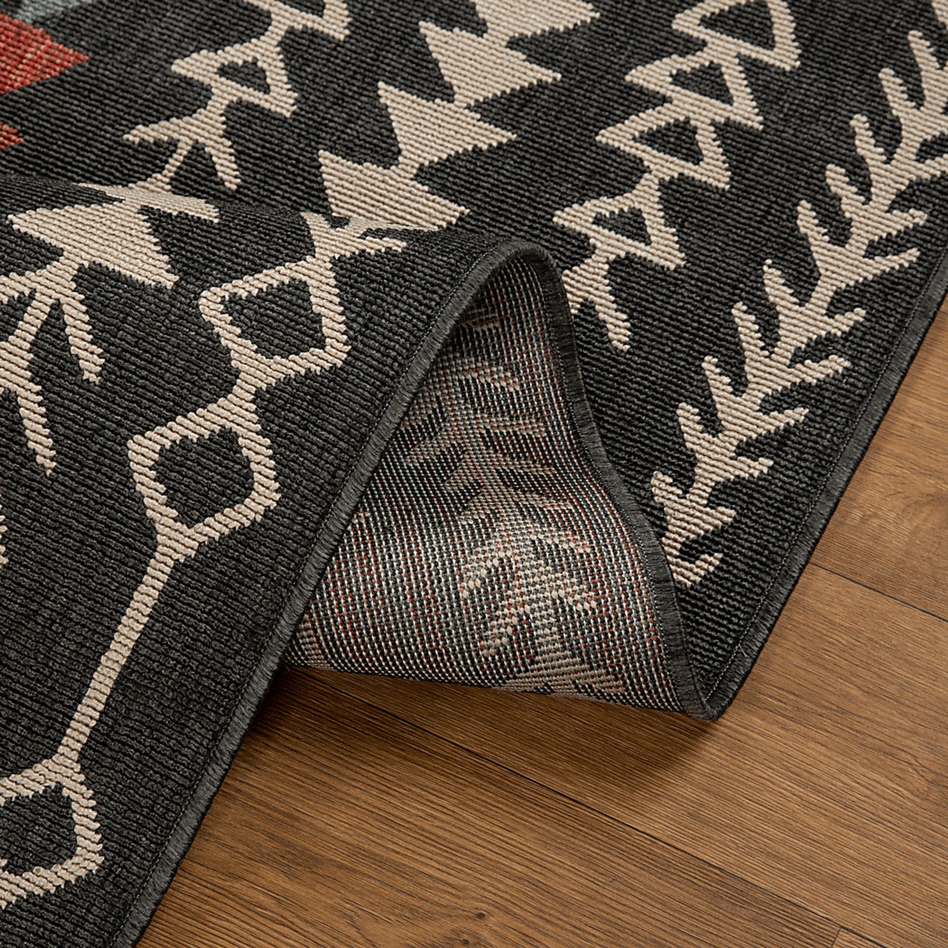Evette Rios Blackwood Black 8' x 9'9 Indoor/Outdoor Rug - Image 5
