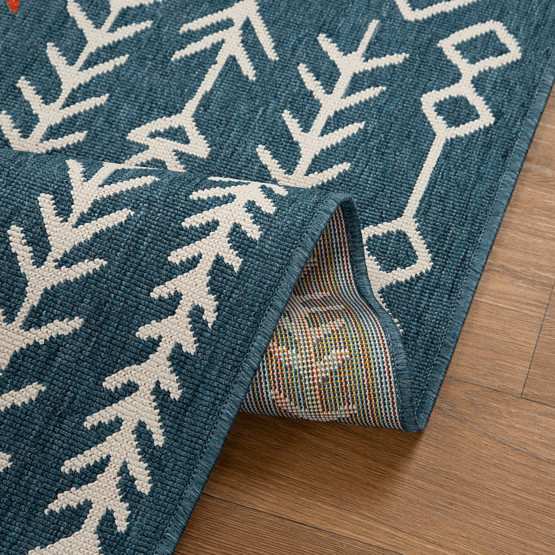 Evette Rios Blackwood Blue 5' x 7' Indoor/Outdoor Rug - Image 5