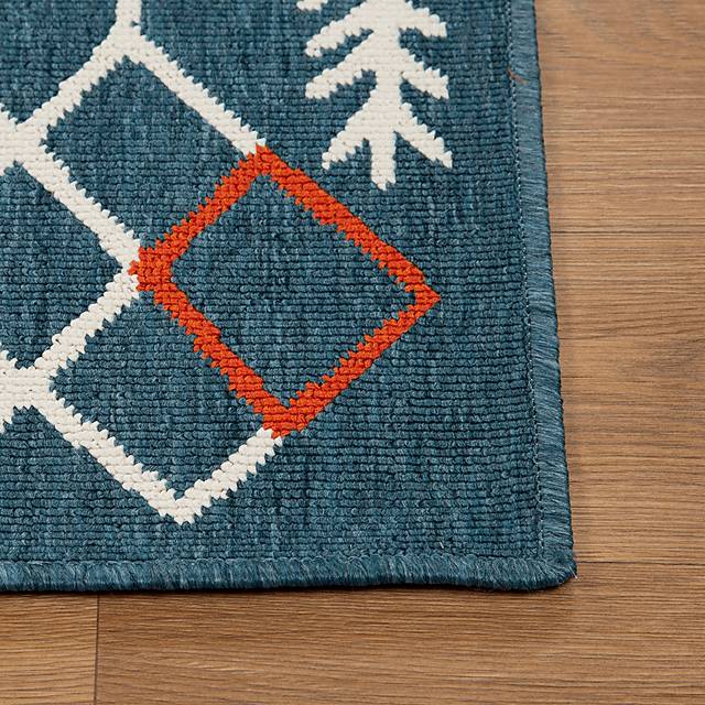 Evette Rios Blackwood Blue 5' x 7' Indoor/Outdoor Rug - Thumbnail - Image 6