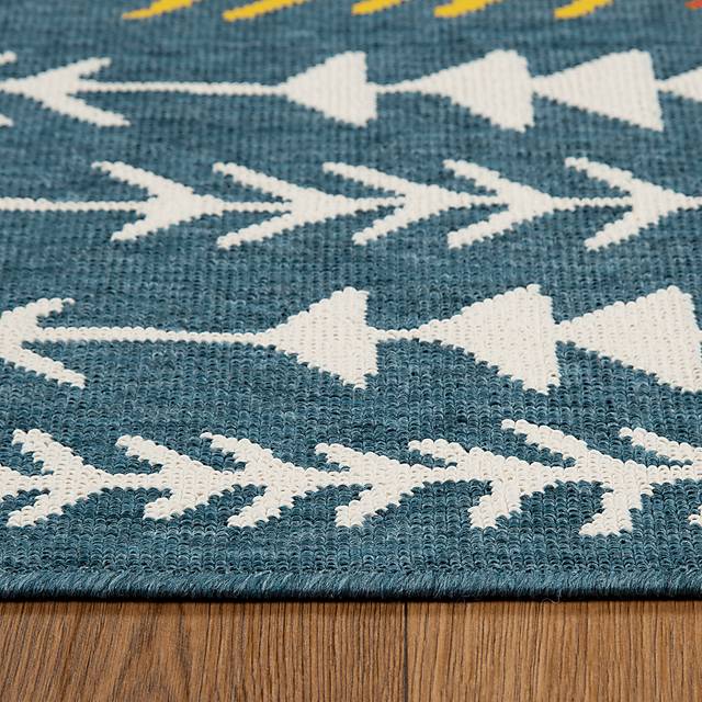 Evette Rios Blackwood Blue 5' x 7' Indoor/Outdoor Rug - Thumbnail - Image 7