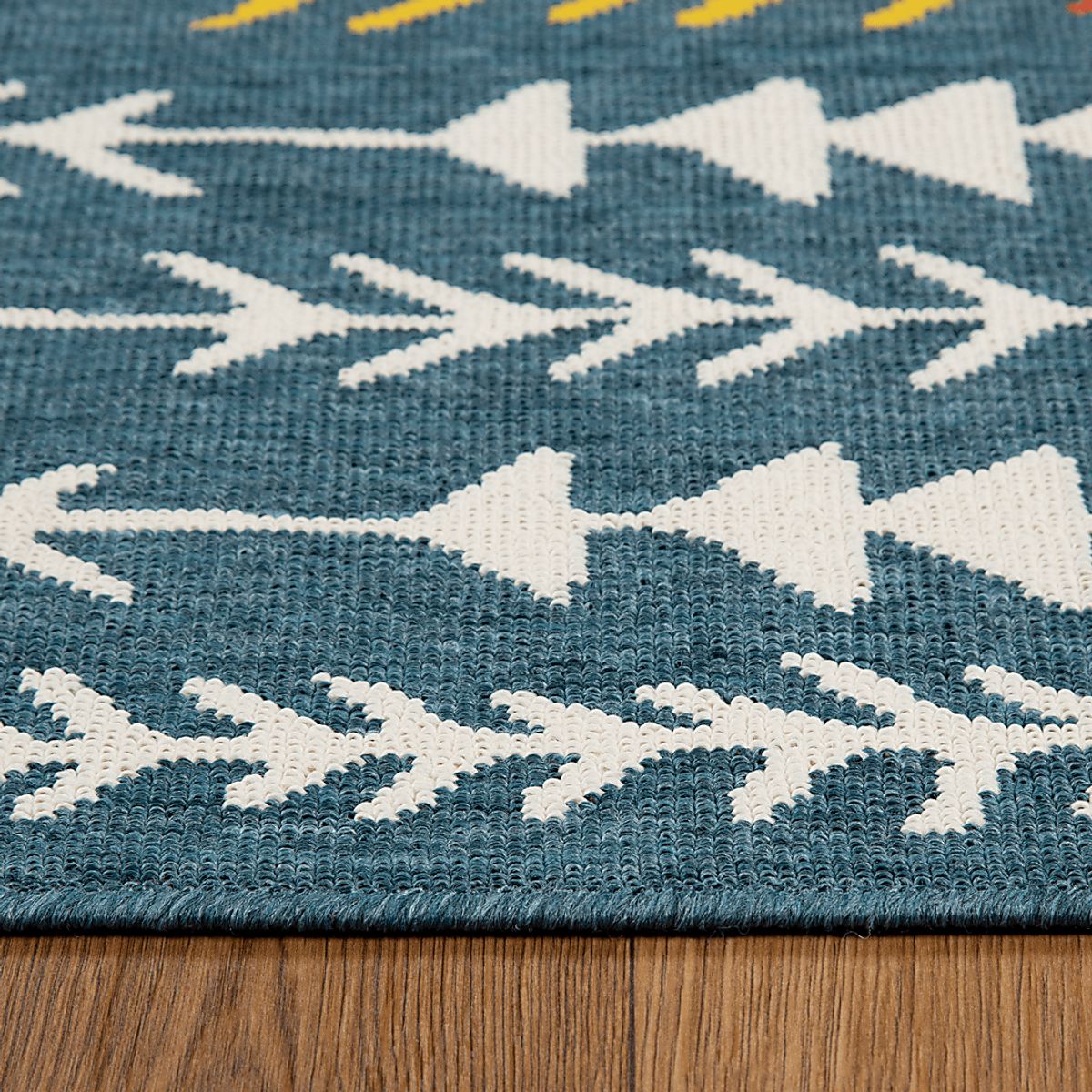 Blackwood Blue,Ivory Beige,Blue Outdoor Rugs | Rooms to Go