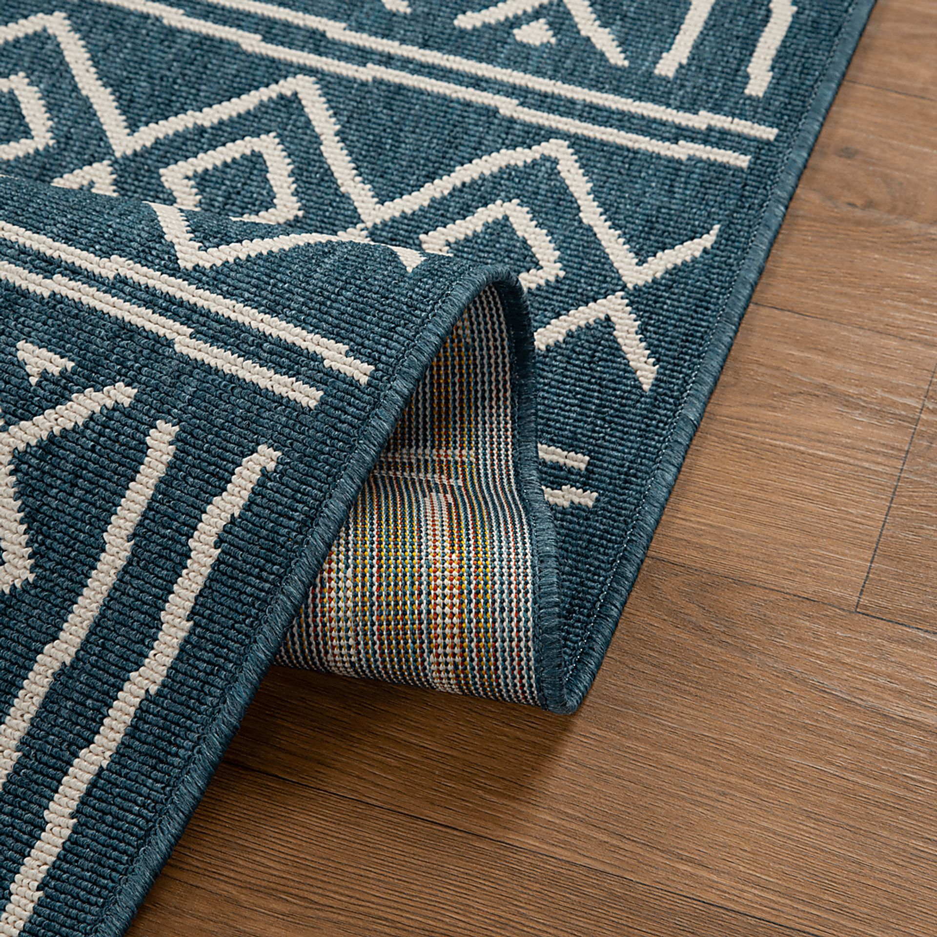 Evette Rios Jaspen Blue 5' x 7' Indoor/Outdoor Rug - Image 5
