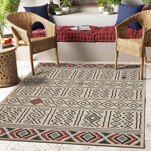 Evette Rios Jaspen Multi 8' x 9'9 Indoor/Outdoor Rug - Thumbnail - Image 2